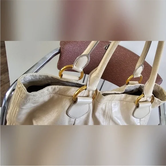 Authenticmiu miu Tan Tote Bag
